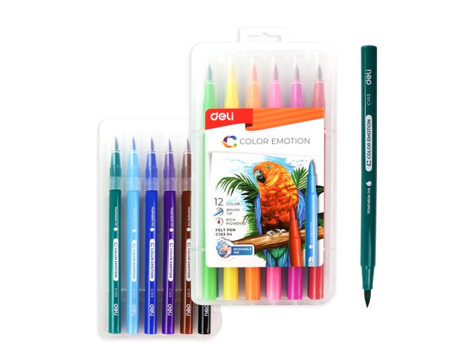 Fix DELI štětečkový 12 barev Color Emotion EC10324