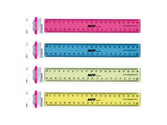 Pravítko 200 mm COLOURS