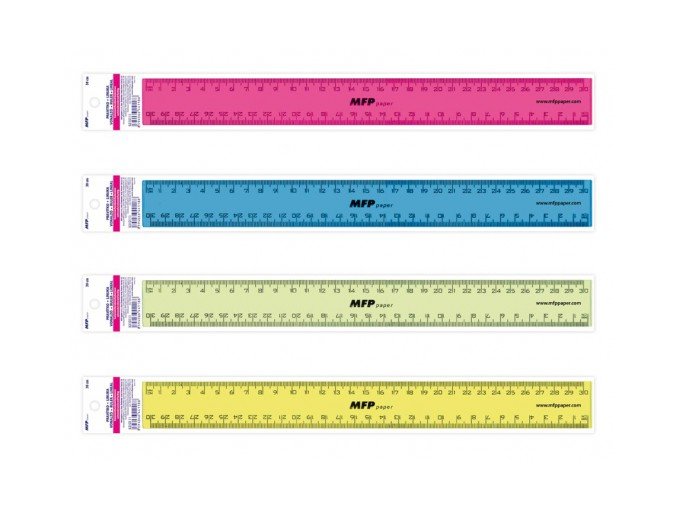 pravítko 30 cm colours