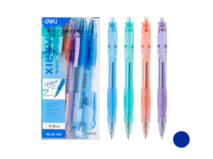 Propiska gelová ARRIX DELI EG09 BL modrá mix