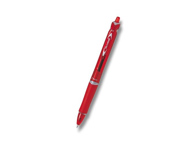 Kuličkové pero Pilot Acroball BeGreen červená