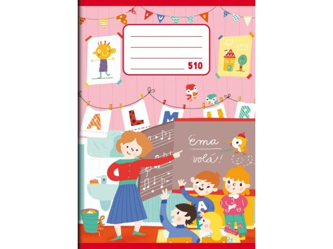 Sešit 510, čistý 10 listů. A5