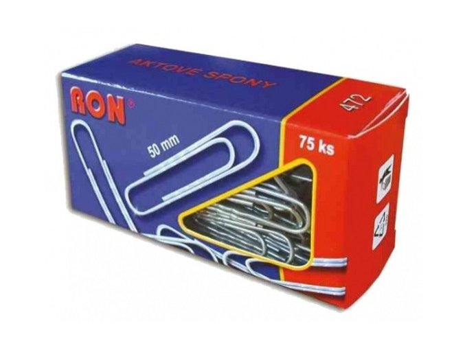 Dopisní aktové spony 50 mm 75 ks