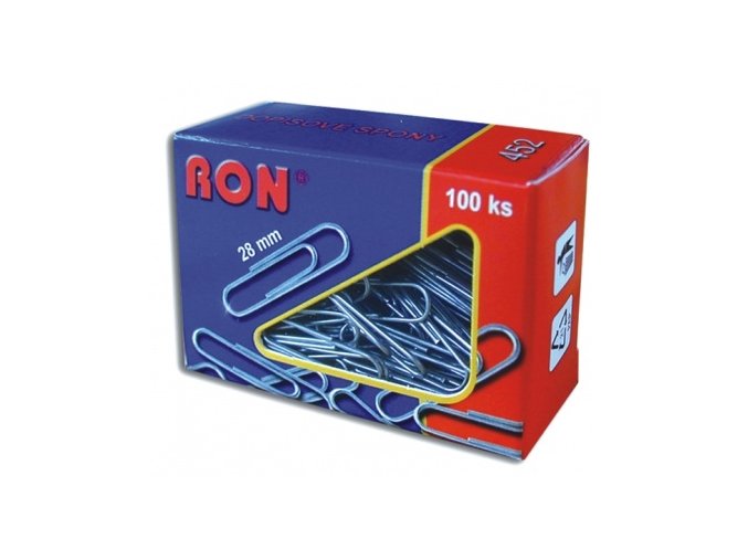 Dopisní kancelářské spony 28 mm 100 ks