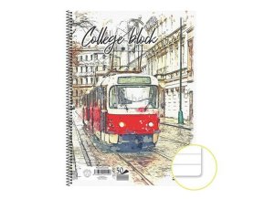 College blok A4,50 listů linka