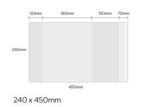 Obal univerzální 90mic, 240 x 450mm LUMA