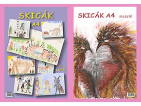 Skicák A4, 20 listů