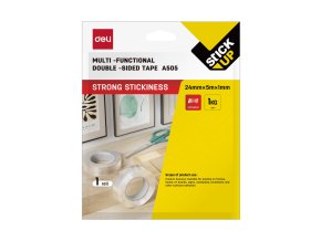Lepící páska oboustranná gelová 24mm x 5m DELI EA505