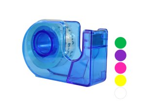 Lepící páska transparentní + odvíječ 18mm x 20m LUMA mix