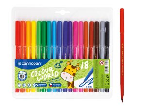 Fixy CENTROPEN 18 barev trojhranné