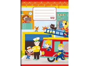 Sešit 512, linka 16 mm, 10 listů, A5