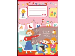 Sešit 510, čistý 10 listů. A5