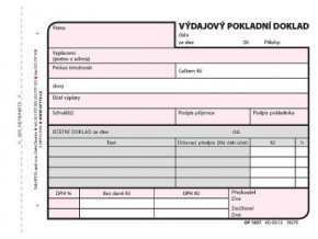 Výdajový pokladní doklad A6,100 listů