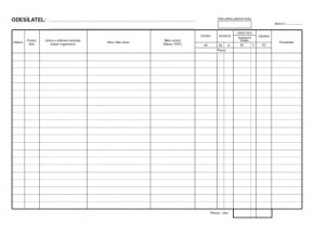 Kniha odeslané pošty A4,1 blok, 40 stran