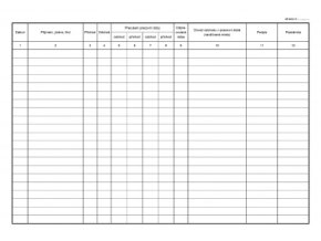 Kniha příchodů a odchodů A4,1 blok, 40 stran