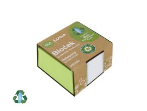 Bloček KOSTKA bílá 80 x 80 x 53mm nelepená ECO LUMA