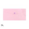 Obal spisový s klopou a drukem DL LUMA, ruz
