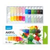 Barvy akrylové sada LUMA 12 barev 12ml