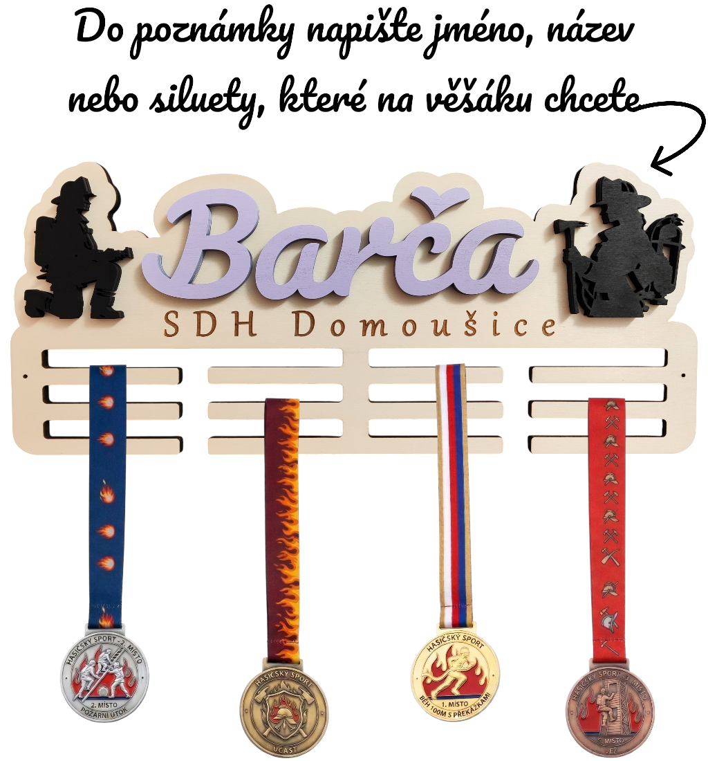 Držák na medaile – kuželky