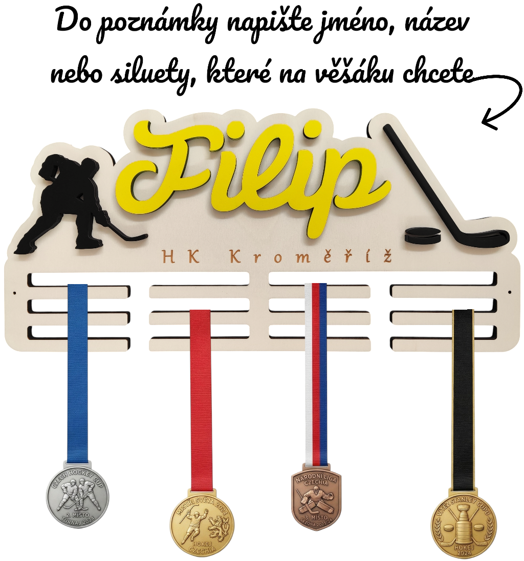 Držák na medaile – kuželky