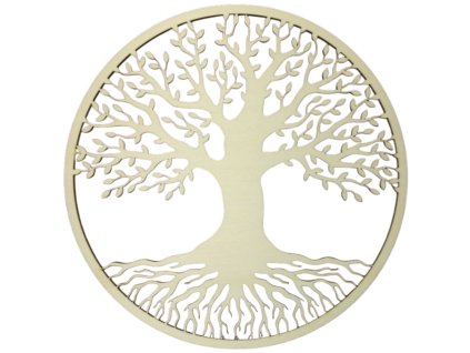 Dřevěný strom života Timo - dekorace na zeď, TOPOL