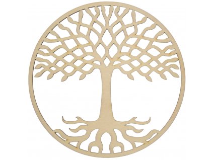 Dřevěný strom života Kiri - dekorace na zeď, TOPOL