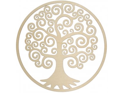 Dřevěný strom života Selene - dekorace na zeď, TOPOL