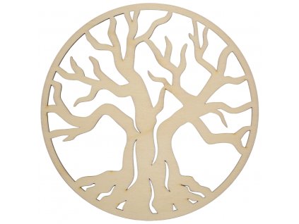 Dřevěný strom života Ari - dekorace na zeď, TOPOL