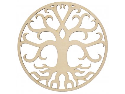 Dřevěný strom života Nox - dekorace na zeď, TOPOL