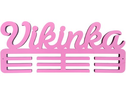 Personalizovaný držák na medaile - barva růžová