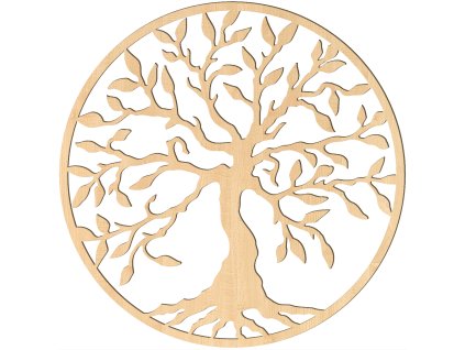 Dřevěný strom života Apollo - dekorace na zeď, JAVOR