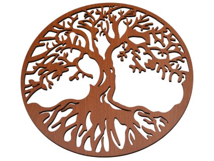 Dřevěný strom života Markus - dekorace na zeď, TŘEŠEŇ