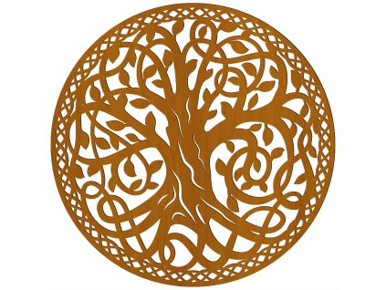 Dřevěný strom života Nerida - dekorace na zeď, TŘEŠEŇ