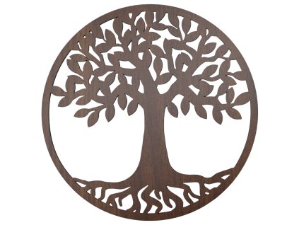 Dřevěný strom života Nova - dekorace na zeď, OŘECH