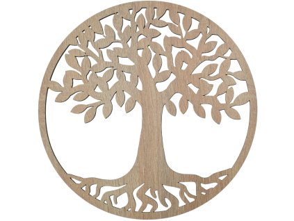 Dřevěný strom života Nova - dekorace na zeď, DUB SONOMA