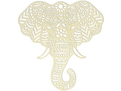 Dřevěná dekorace na zeď - slon, TOPOL