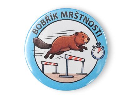 Placka Bobřík mrštnosti – odznak se špendlíkem