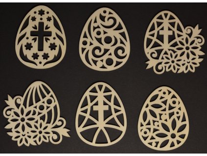 Velikonoční vajíčka sada 6ks
