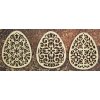 Sada vyřezávaných vajíček 3ks
