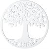 Dřevěný strom života Nova - dekorace na zeď, BÍLÁ