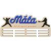 Věšák na medaile – dřevěný, vlastní jméno, sport - baseball