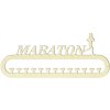 Věšák na medaile Maraton (žena) – topolové dřevo