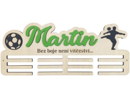 Vešiak na medaily futbal