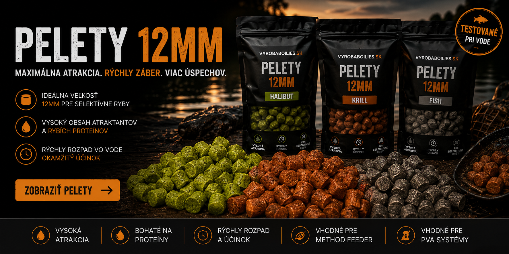 Pelety 12mm akcia
