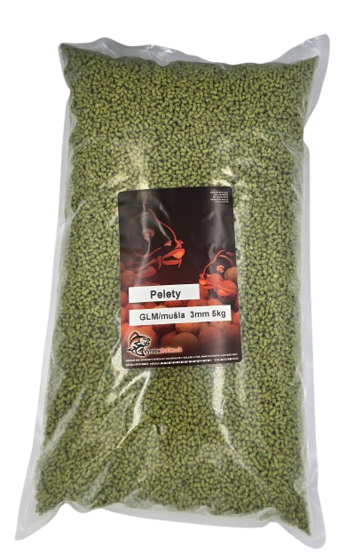 Pelety GLM/mušla Ø3mm Balenie: 5 kg