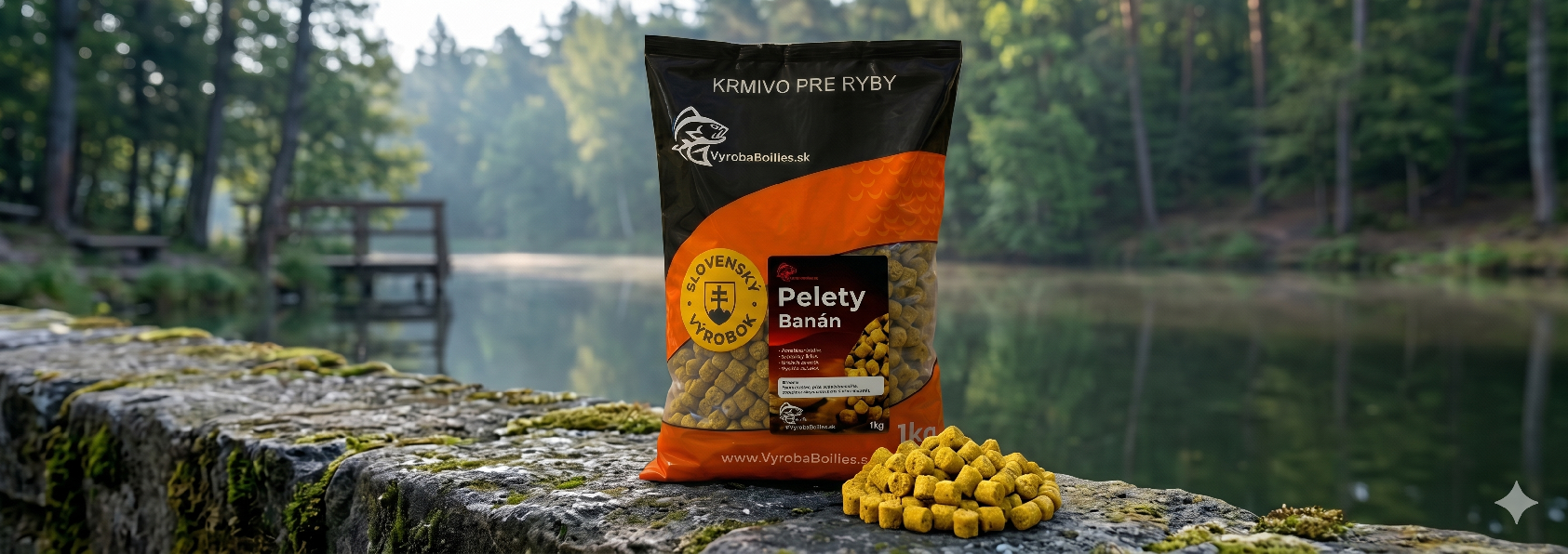 Pelety Banán Ø3mm 1kg Balenie: 5 kg