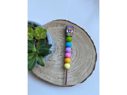 Duhová káva háček vyrobenolaskou