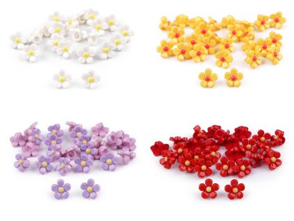 Plastový knoflík kytička Vyrobenolaskou.cz