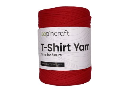 T shirt yarn červená vyrobenolaskou