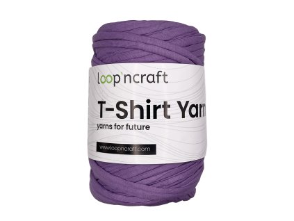 T shirt yarn fialová vyrobenolaskou